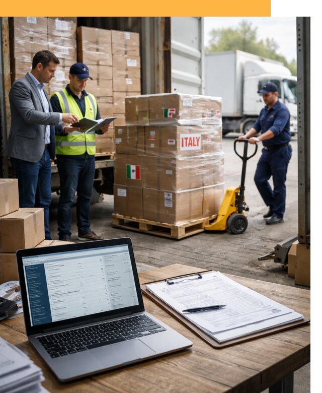 Доставка грузов из Италии: морские и авиаперевозки от 18608