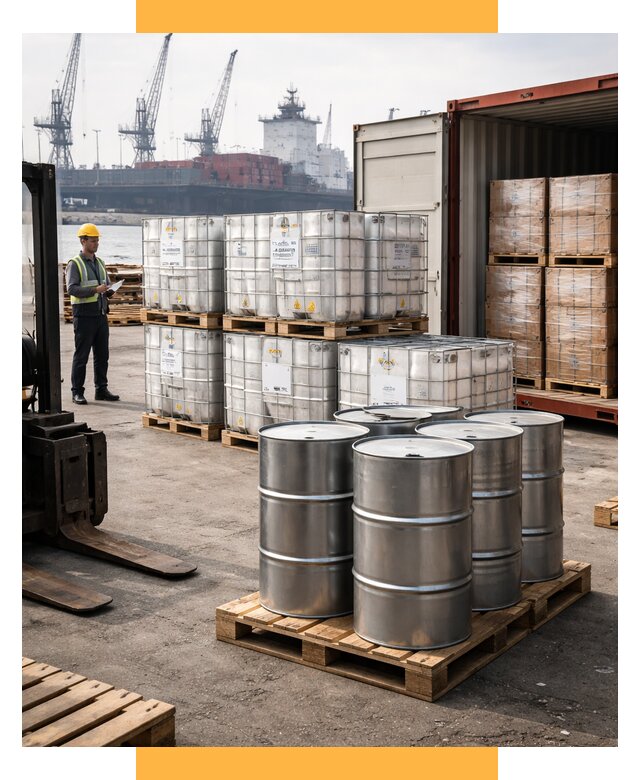 Доставка химического сырья из Индии от 258450 р. | СетСервис-Кгл