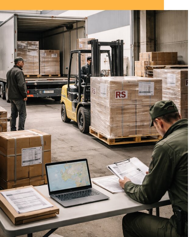 Доставка грузов в Сербию от 46521 руб, международные перевозки