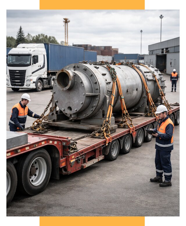 Перевозка тяжеловесных грузов под ключ от 155070 р. | СетСервис-Кгл